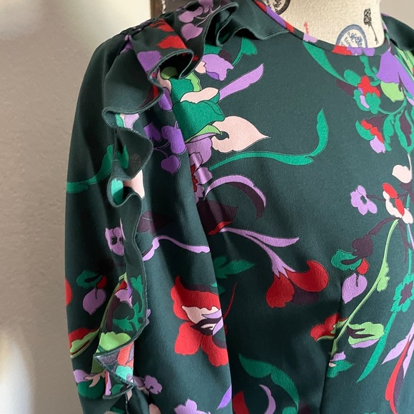 NWT - Kate Spade Pinegrove Fleur Nouveau Smocked Dress Size 8 - Picture 4 of 14